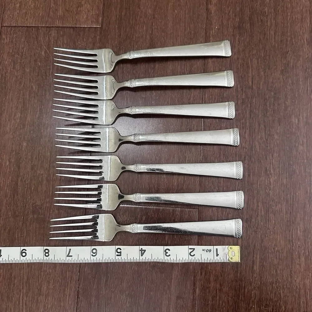 Lot of 51 Pcs. MIKASA Rope Flatware Spoons Forks Knives Stainless Rope Bands